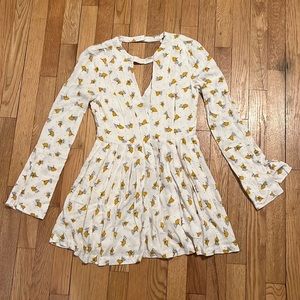 Free People •floral mini dress